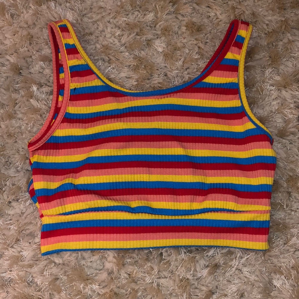 Striped crop top